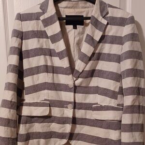 Banana Republic women's striped suit jacket